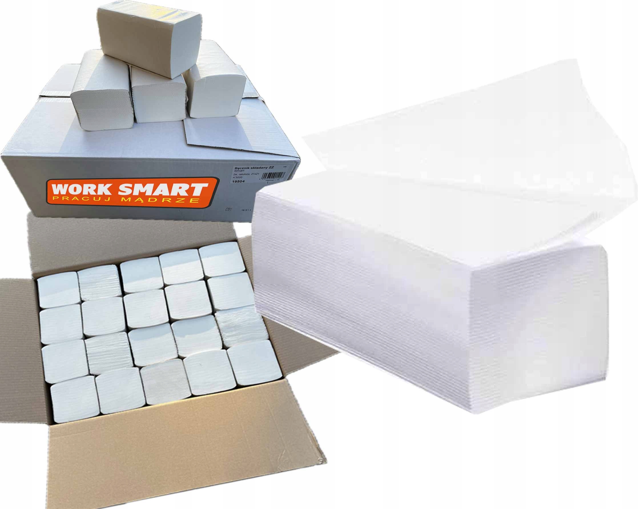 Levně Skládací ručník V-fold a'3000 Luna Easy Soft 23x21 celulóza 2w pro podavač
