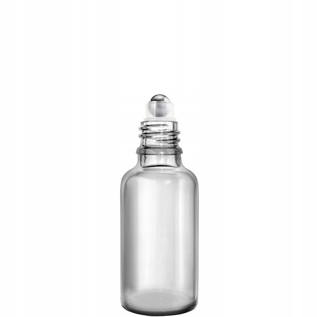 

Butelka Szklana 30ML Bezbarwna Z Roll On i Nakrętk