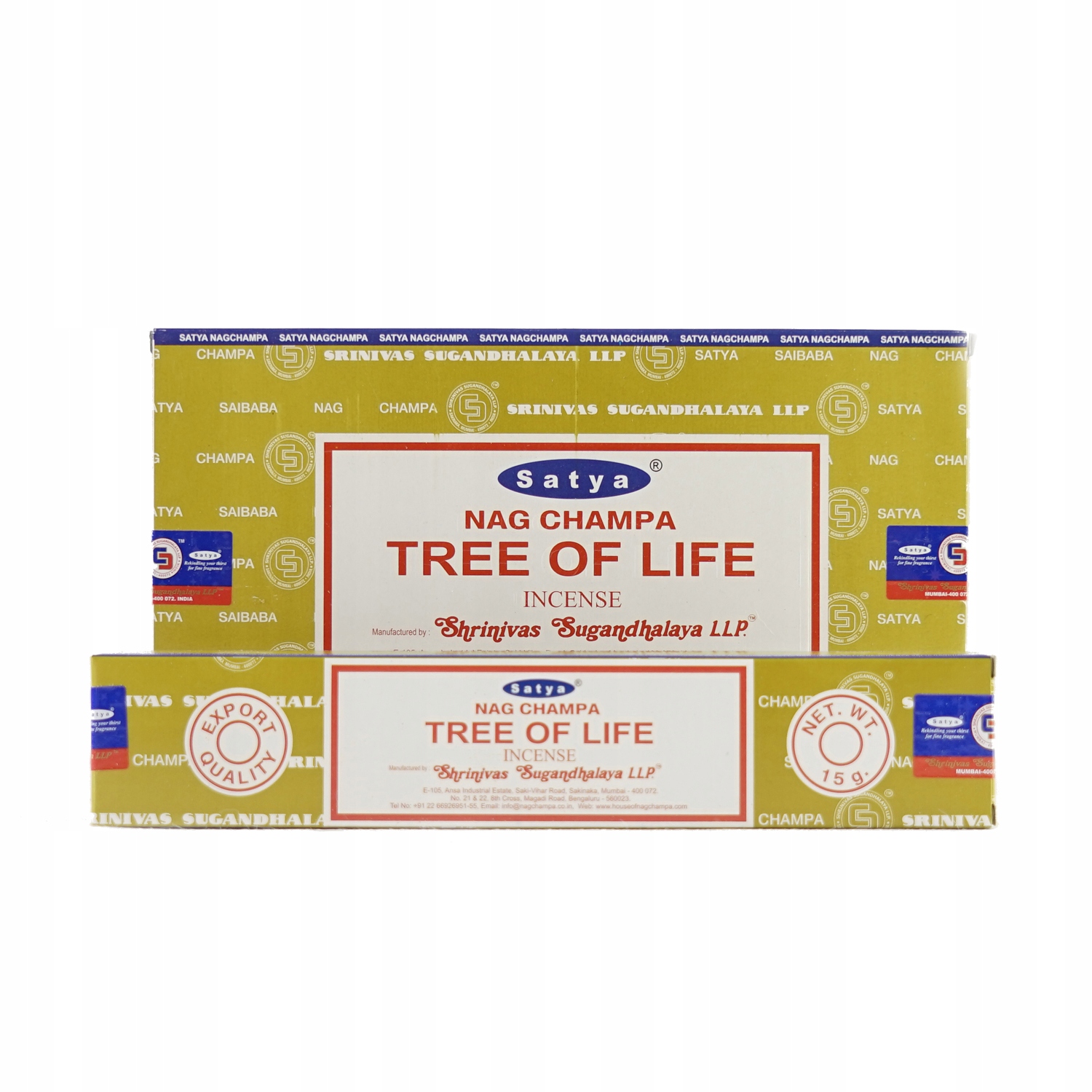 

Kadzidła kadzidełka Satya Nag Champa Drzewo Życia