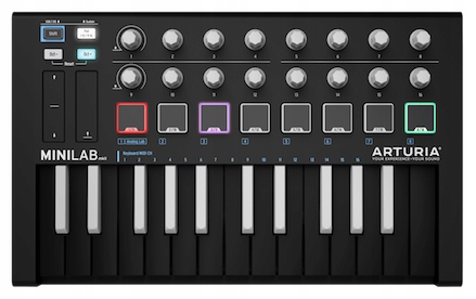 ARTURIA MINILAB MKII INVERTED CZARNA KLAWIATURA STERUJĄCA USB + ANALOG LAB Marka Arturia
