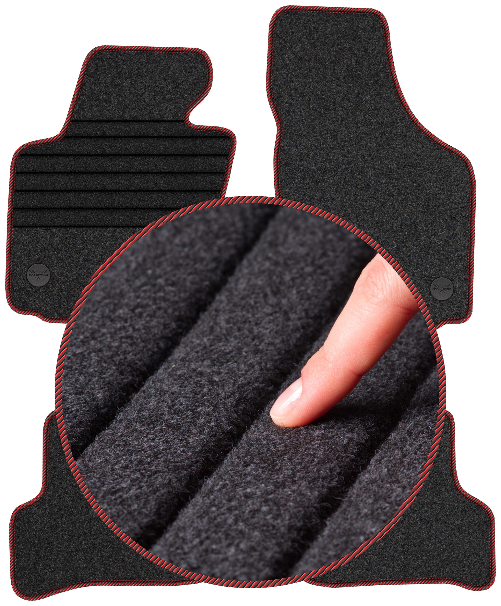 Seat Altea 2008-2015 Velurové stěrače do auta Výztuha
