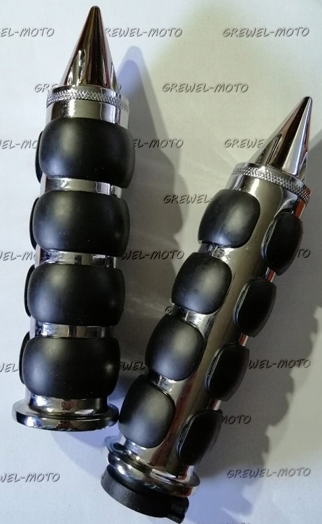 3324 - Мотоцикл пользовательские хром 22 мм металл резина