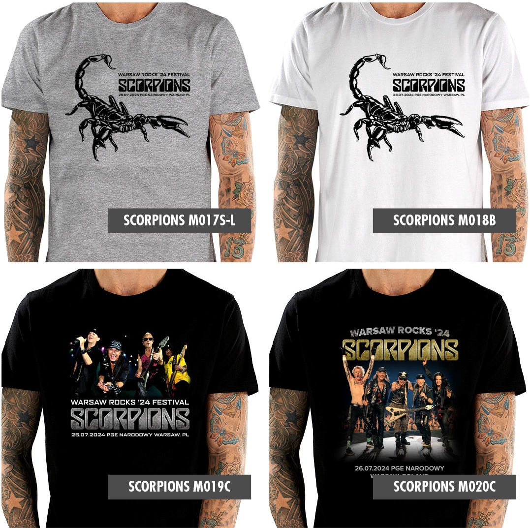 SCORPIONS WARSAW ROCKS FESTIVAL 2024 PGE NARODOWY T SHIRT KOSZULKA MĘSKA M Rozmiar M