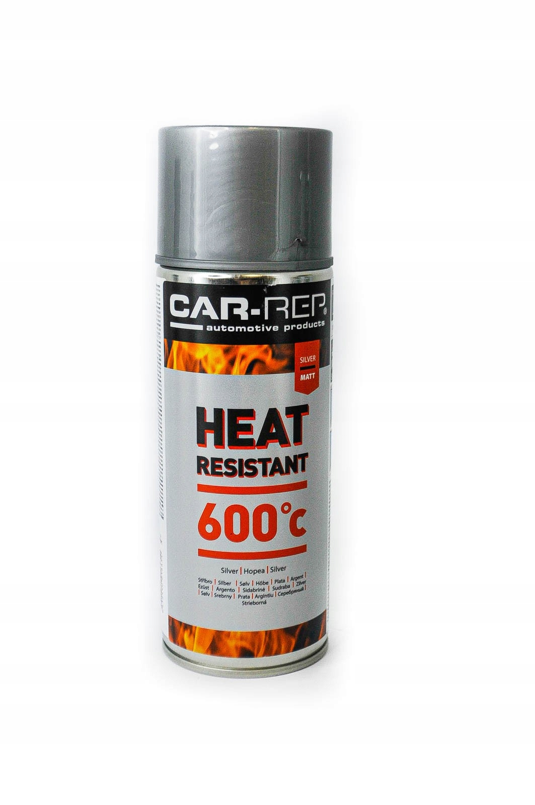 Farba Żaroodporna Spray Wysokotemp 600C Srebrna