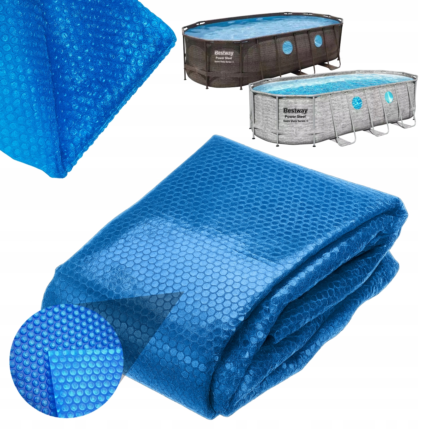 Solárna krytka bazéna Power Steel Swim Vista Bestway 549 x 274 cm