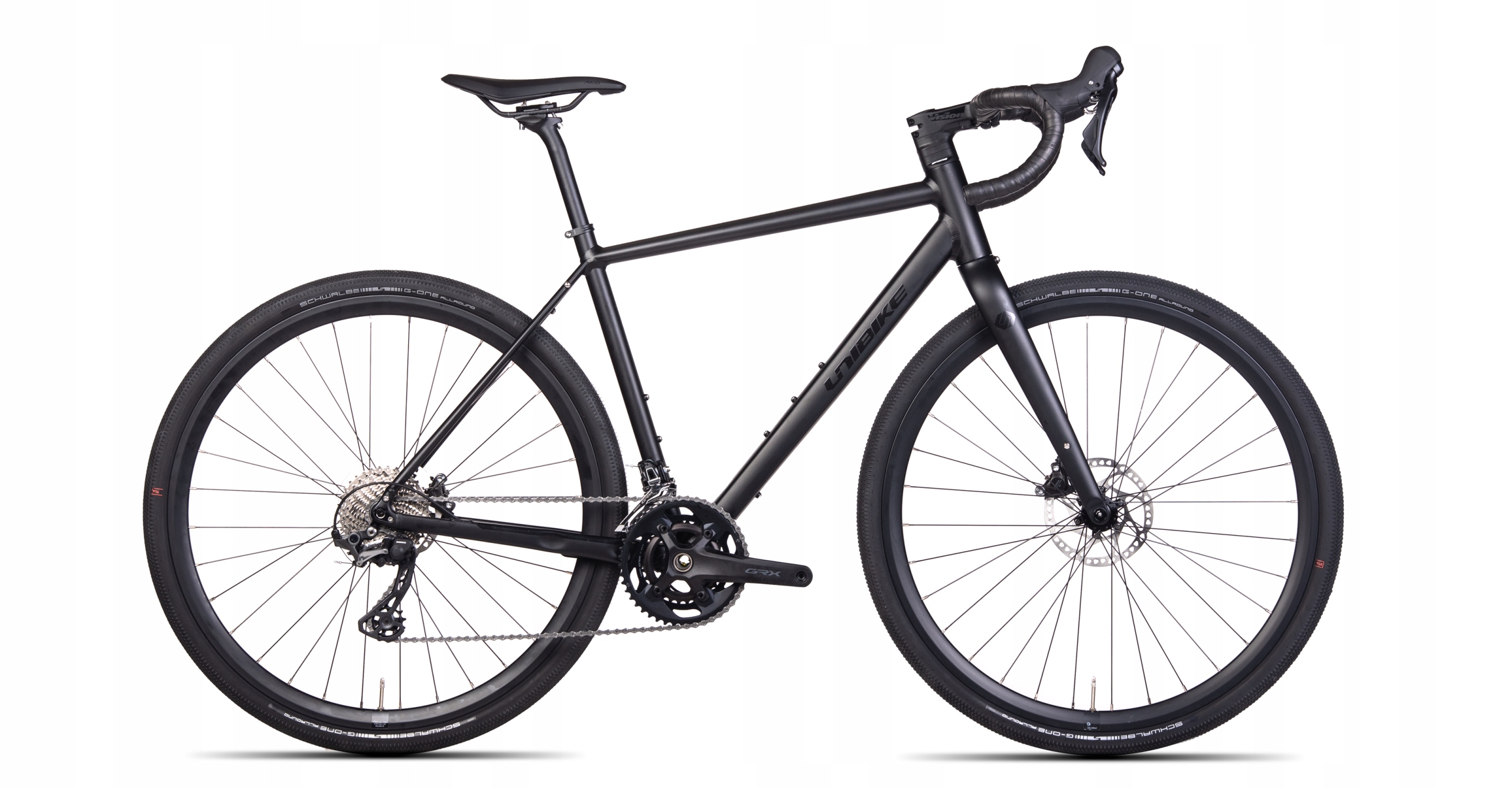 Rower gravel Unibike Geos rama 55cm czarny