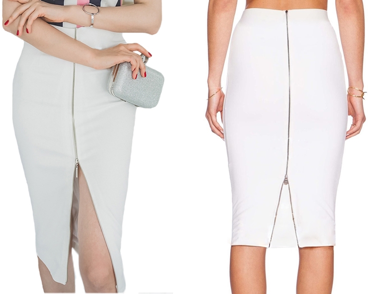 

Tuba Zamek ołówkowa midi Dzianina spódnica kol Xs