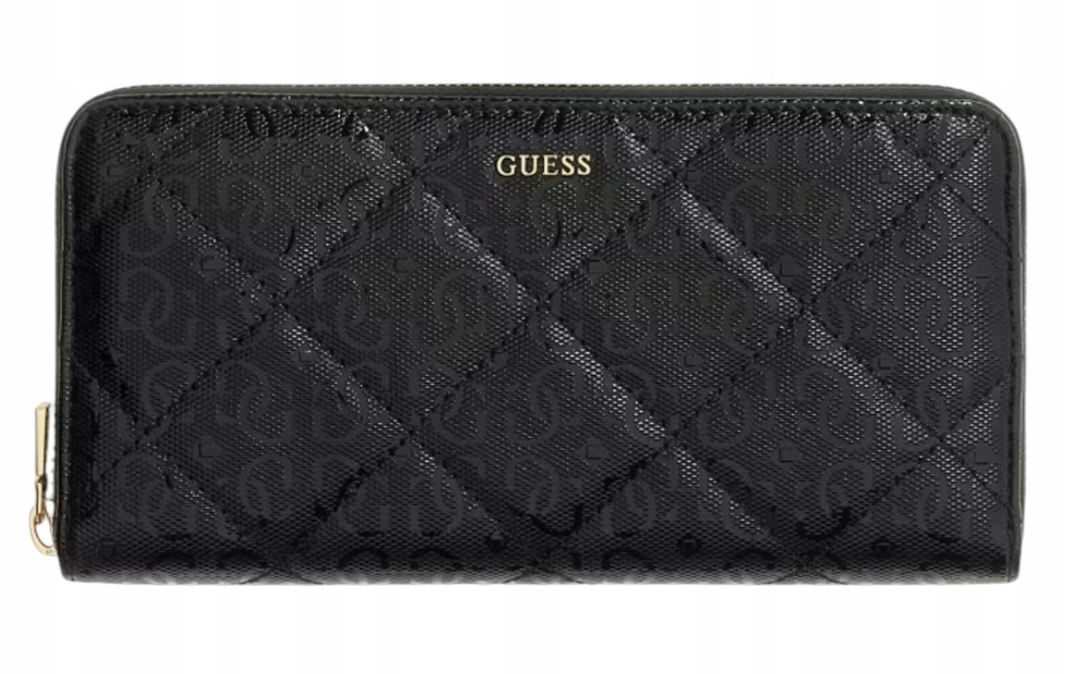 Guess duży portfel damski skóra ekologiczna Libby SWGG99 12146 czarny