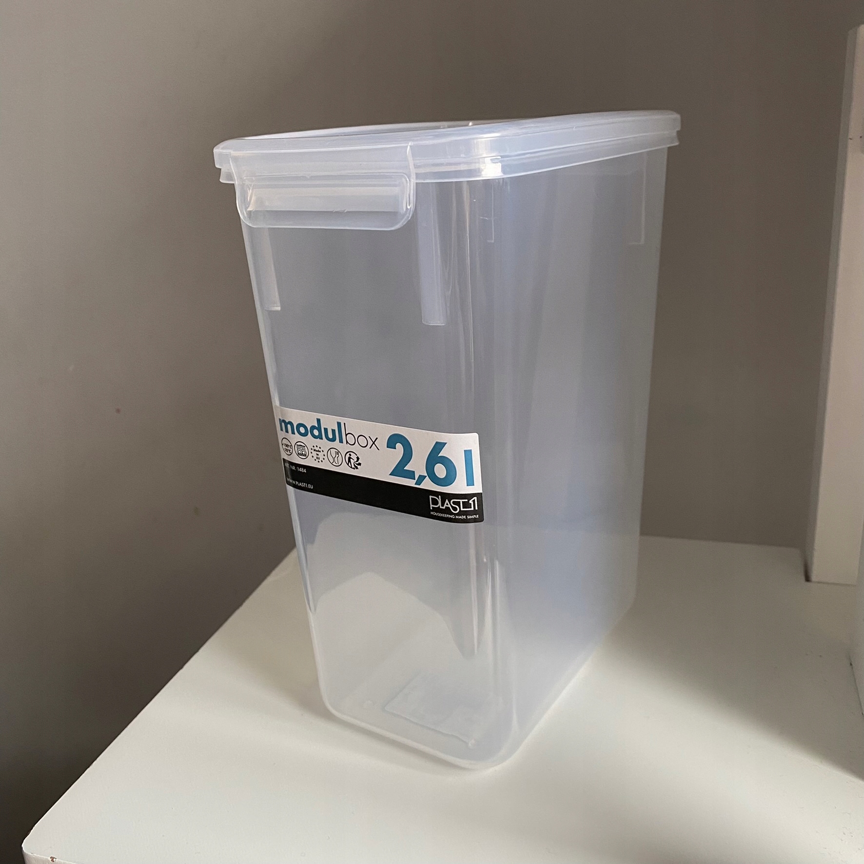 

Pojemnik na żywność sypkie organizer mąka XXL 2,6L