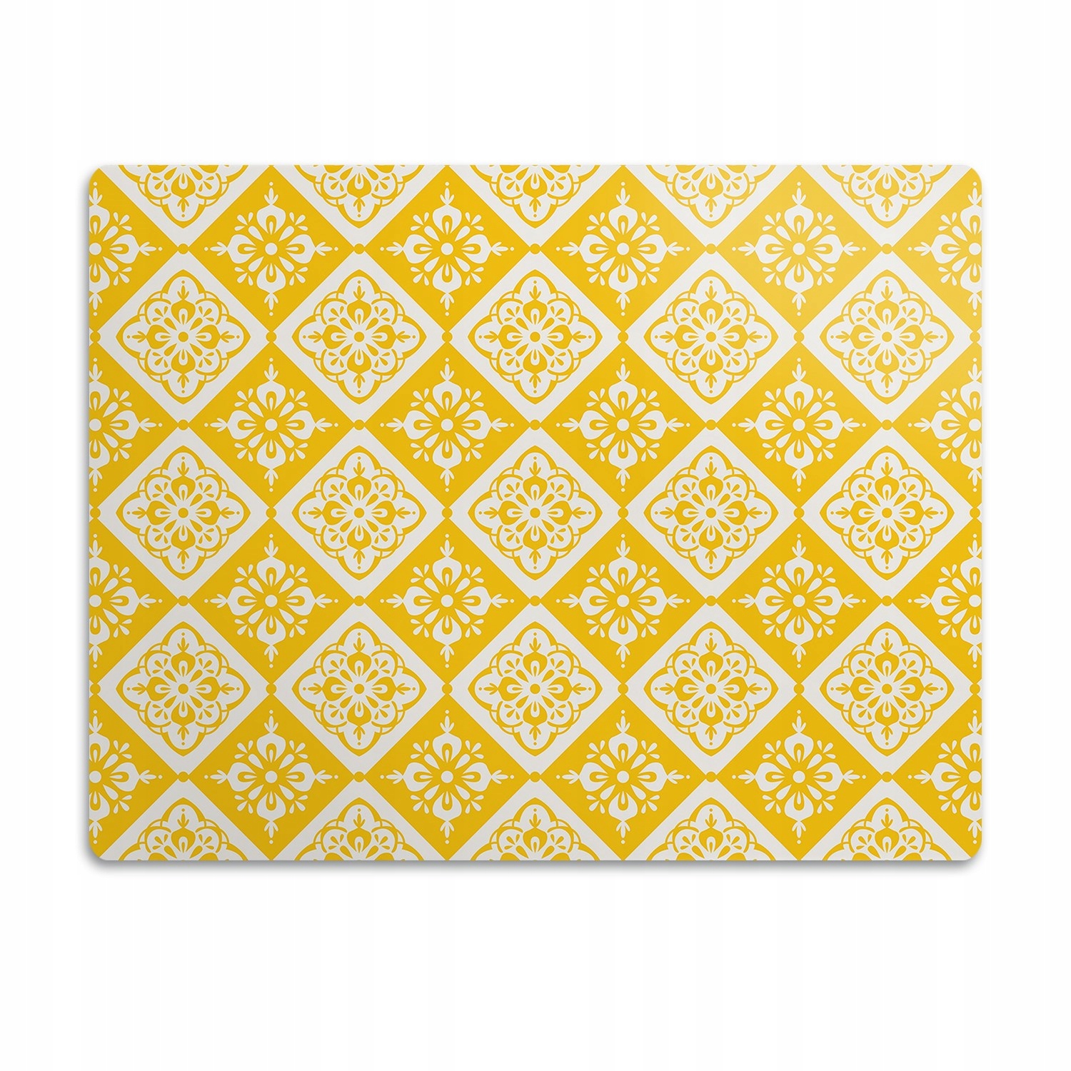 Levně Podložka pod záchod pro kočky Žluto-bílý vzor 90x60 cm