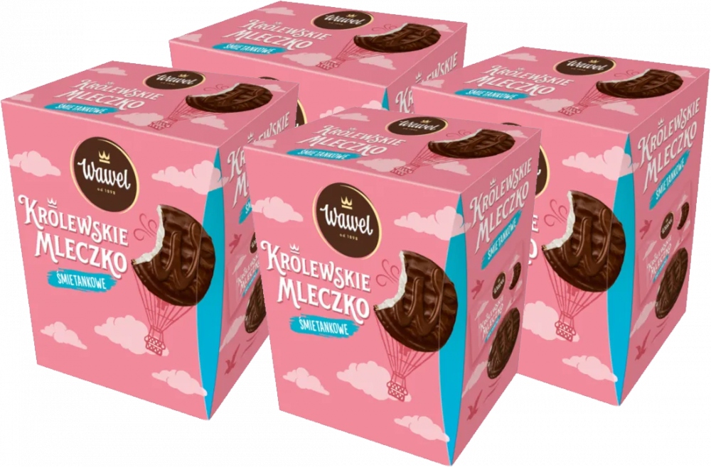 Bombonierka Królewskie Mleczko Wawel 300g x 4 opak