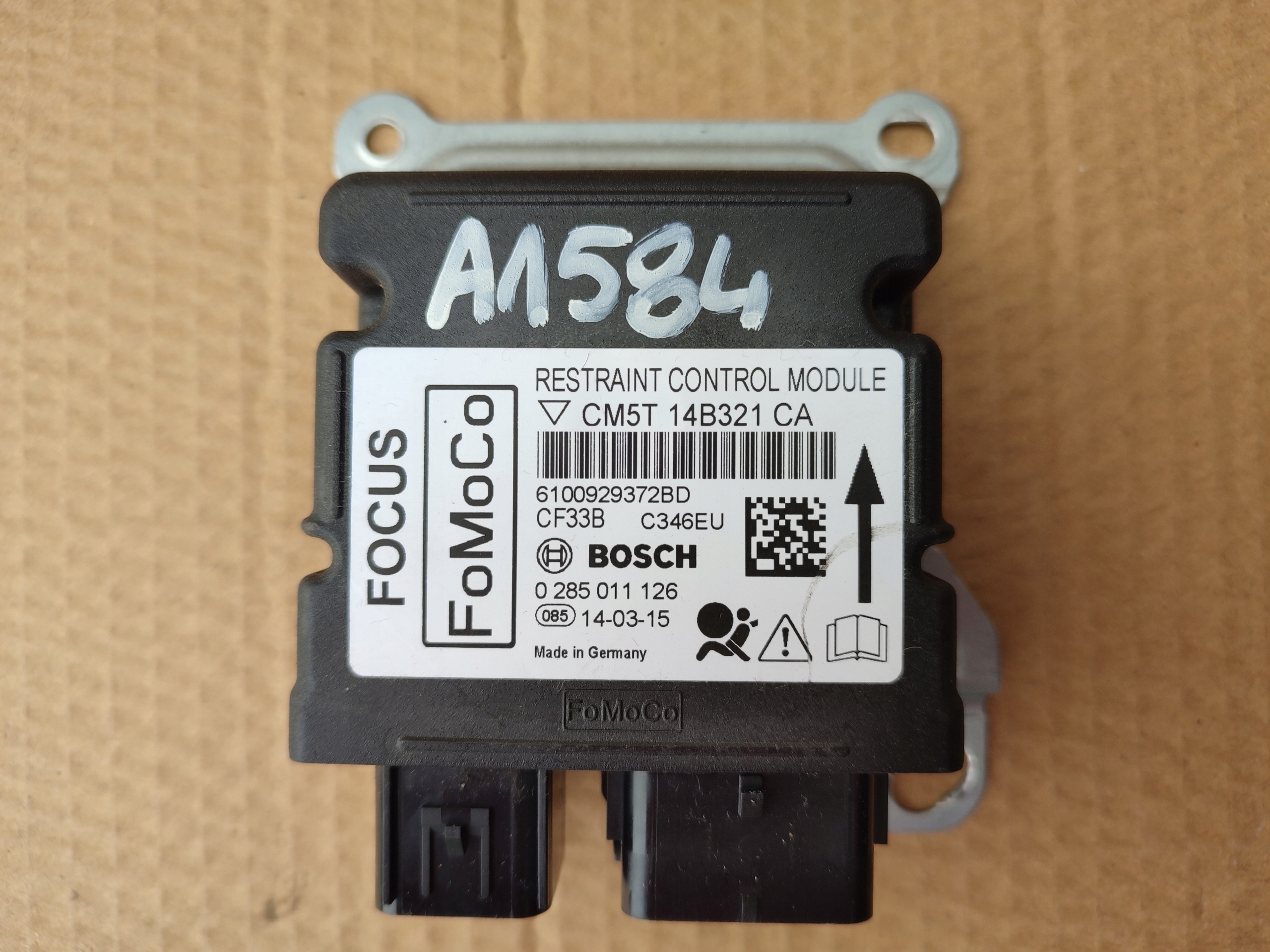 Moduł sensor poduszek AIRBAG FORD FOCUS MK3 100TYS PRZEBIEGU