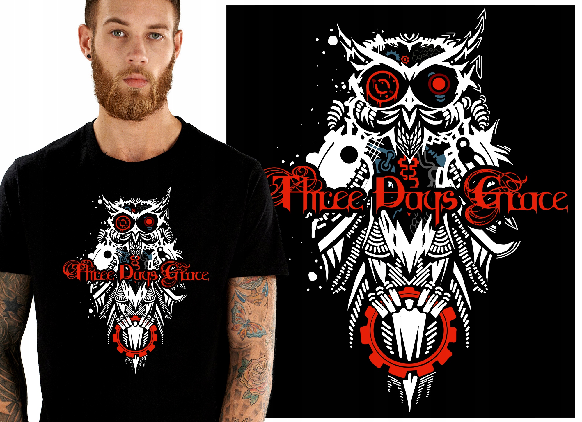 

3 Three Days Grace Tdg 3DG Koszulka Męska XXL