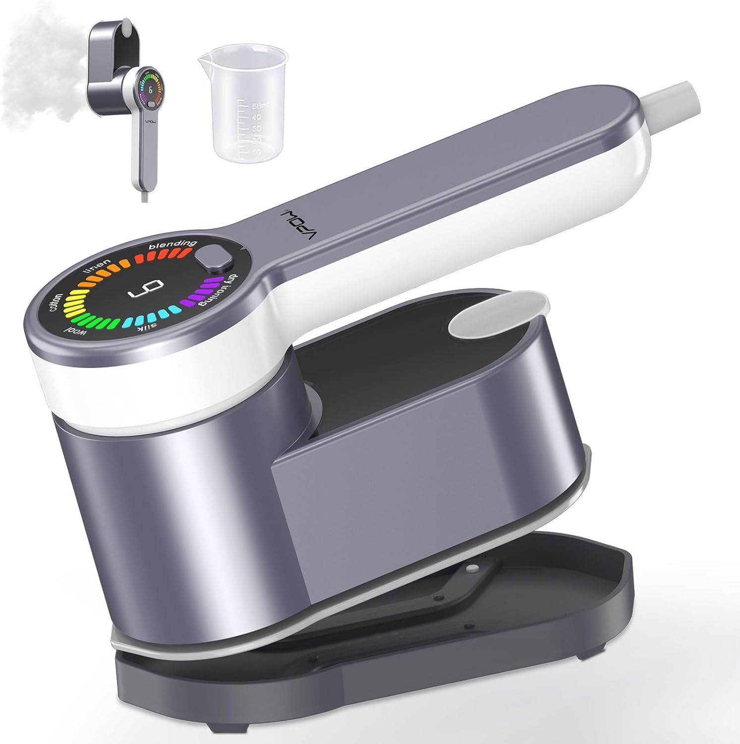 Žehlička Mini 1200 W 2V1 Cestovní Ruční Napařovač Led Displej