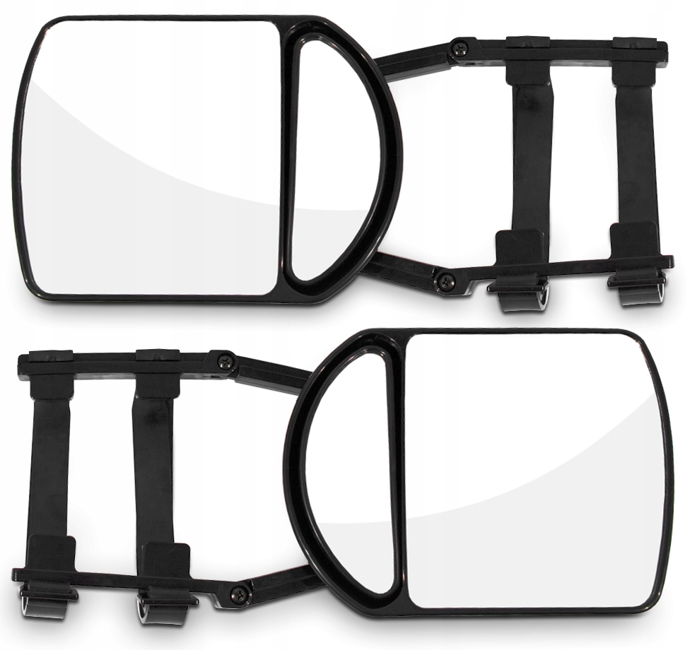 2x DODATKOWE LUSTERKO DO HOLOWANIA PRZYCZEPY KEMPINGOWEJ KOMPLET PRAWE/LEWE
