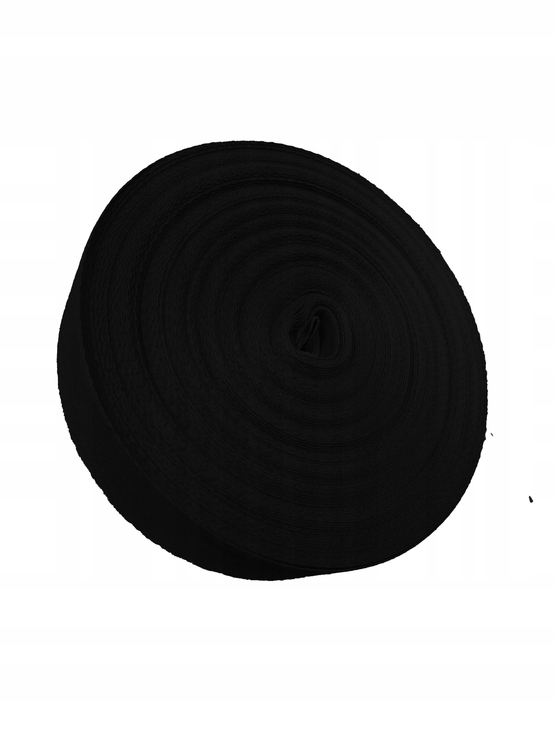 Taśma Bawełniana Jodełka 18mm Czarny 1m