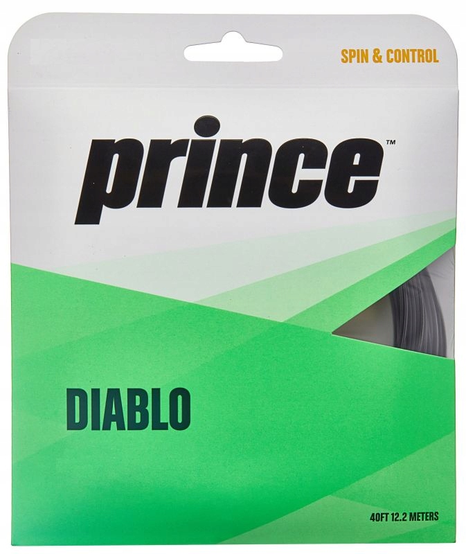 Prince Diablo 16 (12 m) Naciąg tenisowy Czarny