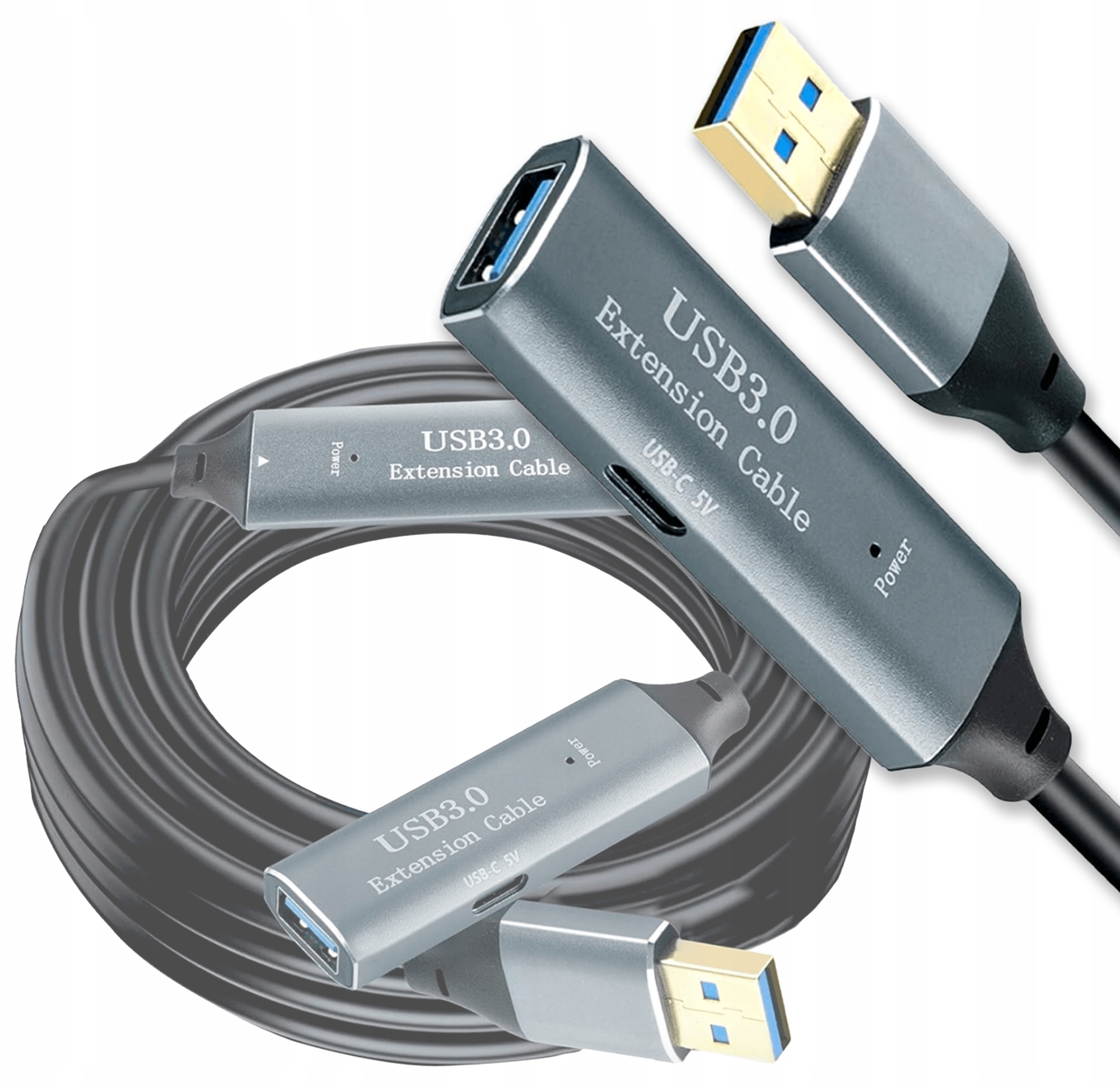 Reagle Prodlužovací kabel Usb-a 10M Aktivní Usb 3.2 Gen 1 5 Gbps Zesilovač