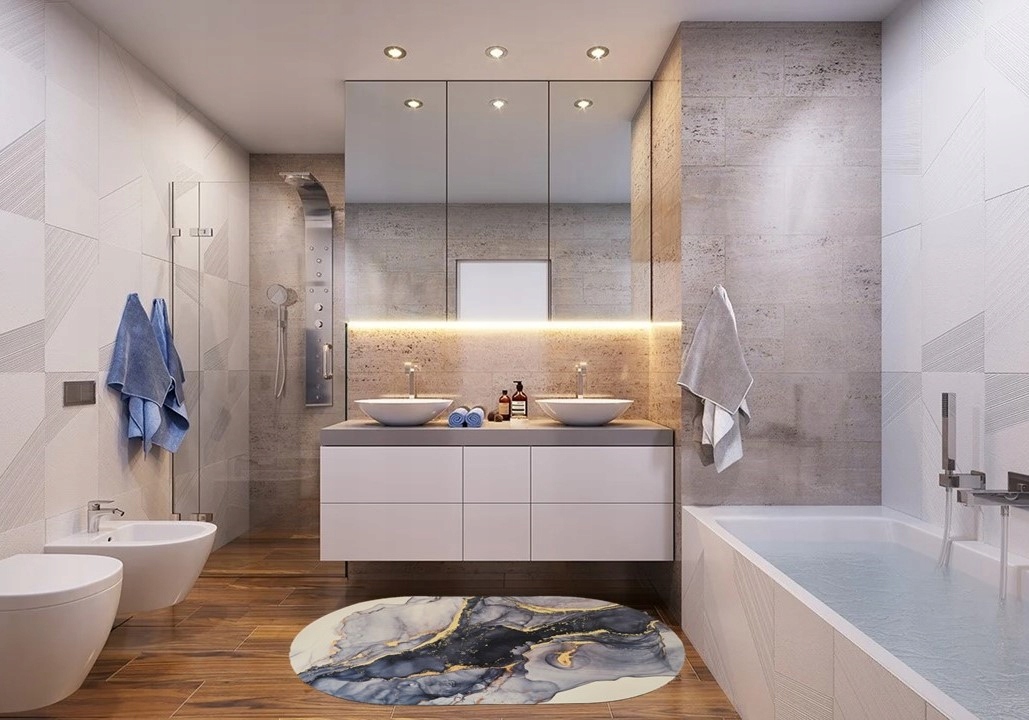 MATA ŁAZIENKOWA SZYBKOSCHNĄCA CHŁONNA DYWANIK ANTYPOŚLIZGOWY 45X75 EAN (GTIN) 5905072430432