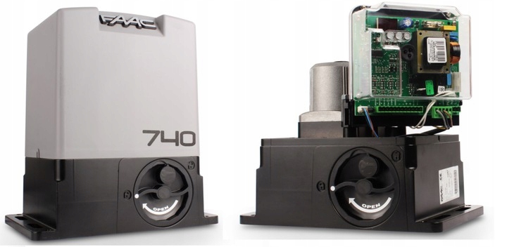 NAPĘD SIŁOWNIK FAAC 740 LAMPA XLED AUTOMATYKA Waga produktu z opakowaniem jednostkowym 10 kg