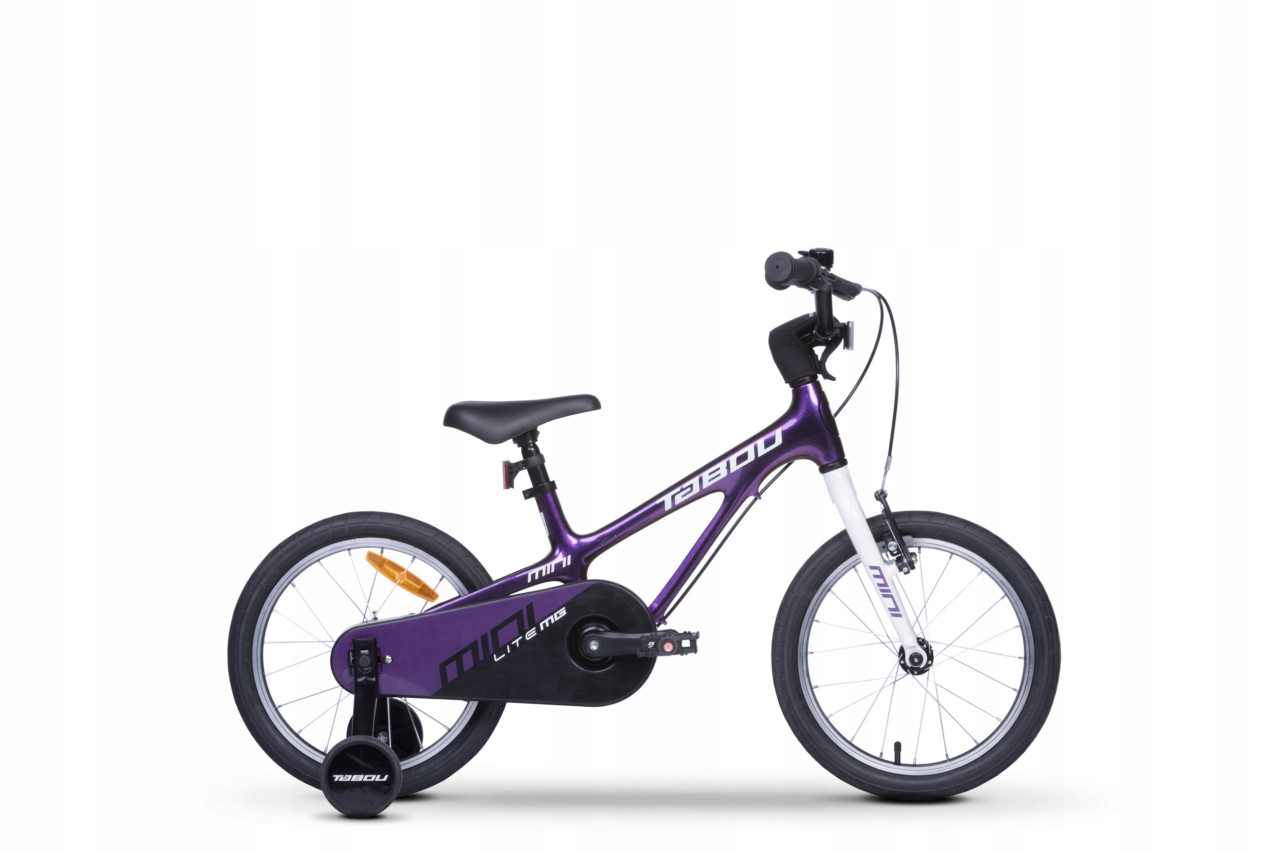 Rower Dziecięcy Tabou Mini Lite 14" Magnezowy Ultralekki 6 Kg Fioletowy