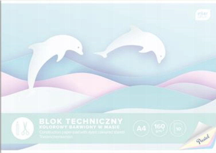 

Blok Techniczny Kolor Pastel A4 10 Kartek 160G