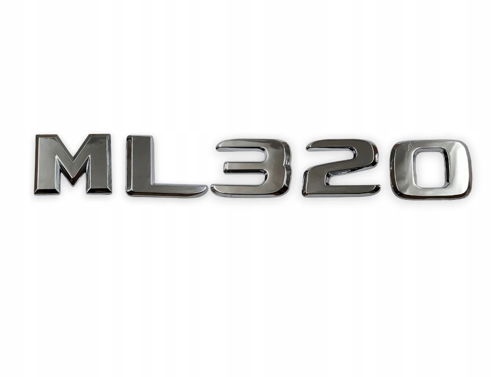 Nápis Klapy Znak Decor ML320 ML 320 Ploché Klapky Zadní na pásku pro Mercedes