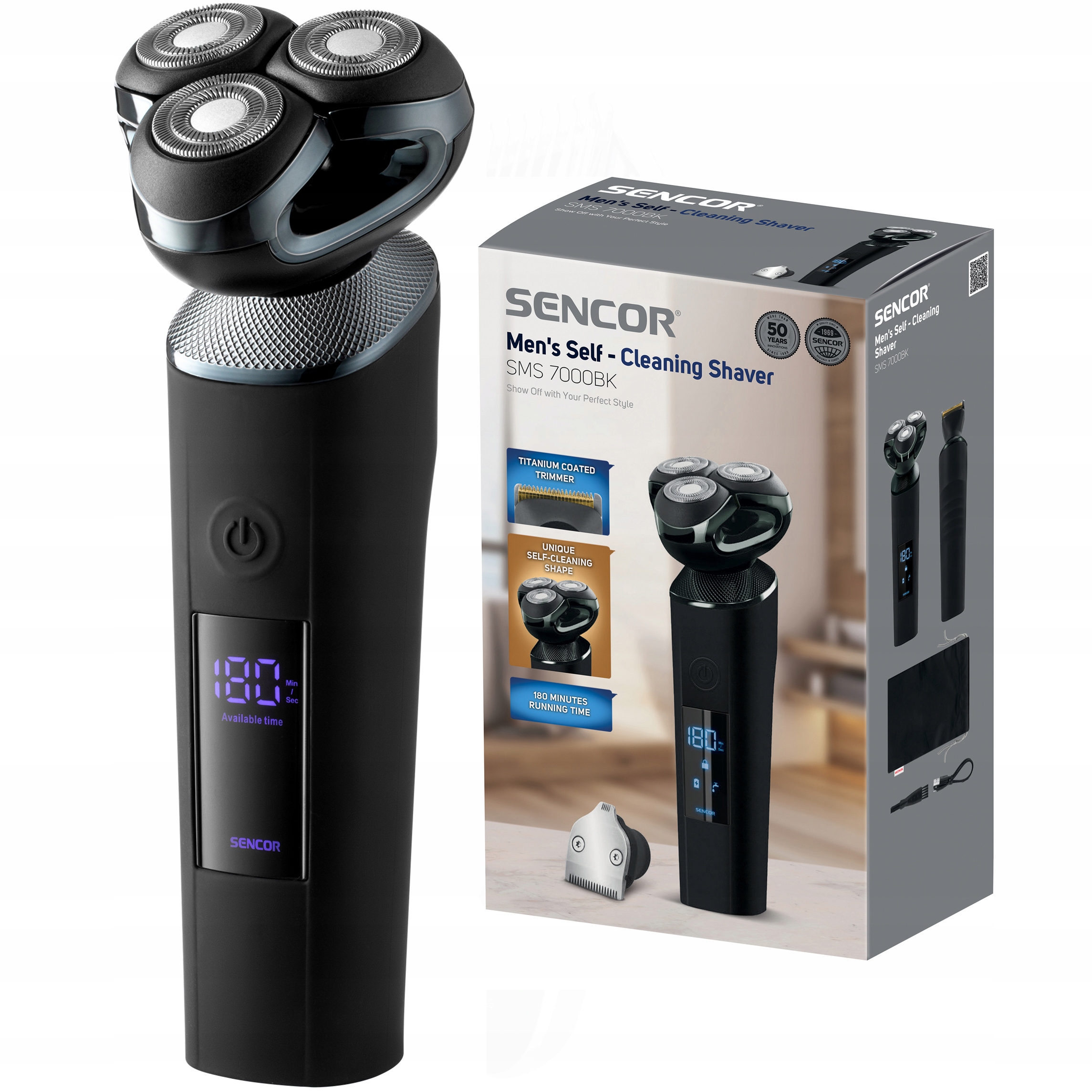 Elektryczna Maszynka do Golenia Męska Sms 7000BK