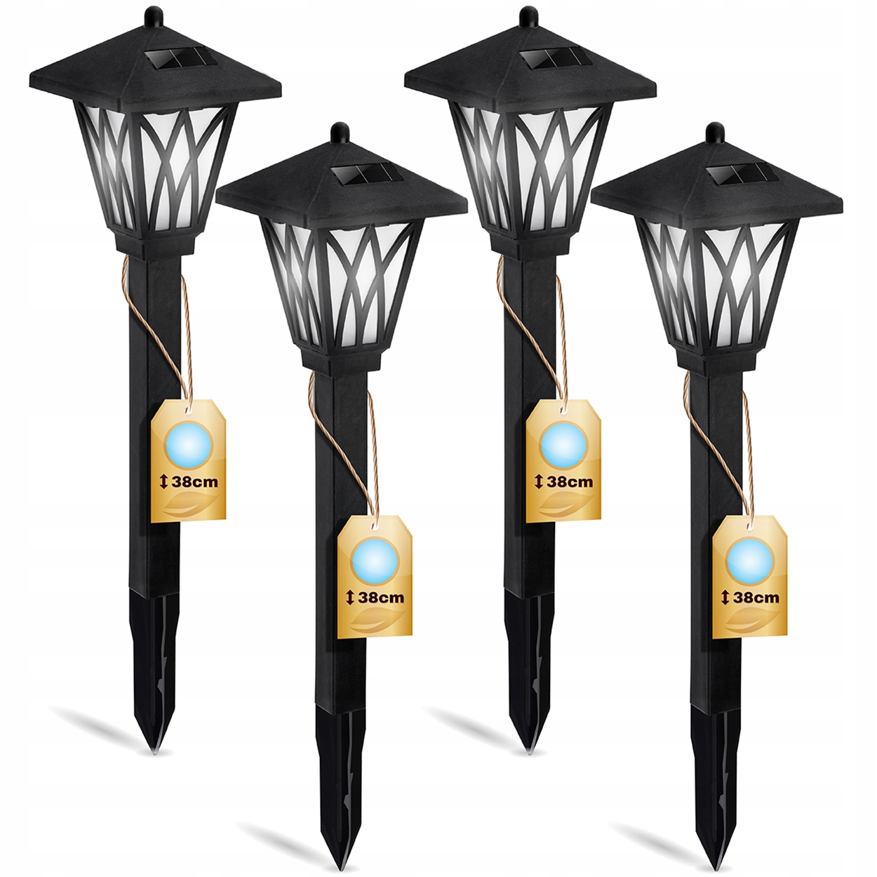 

4x Lampa Solarna Ogrodowa Led Latarnia Wbijana