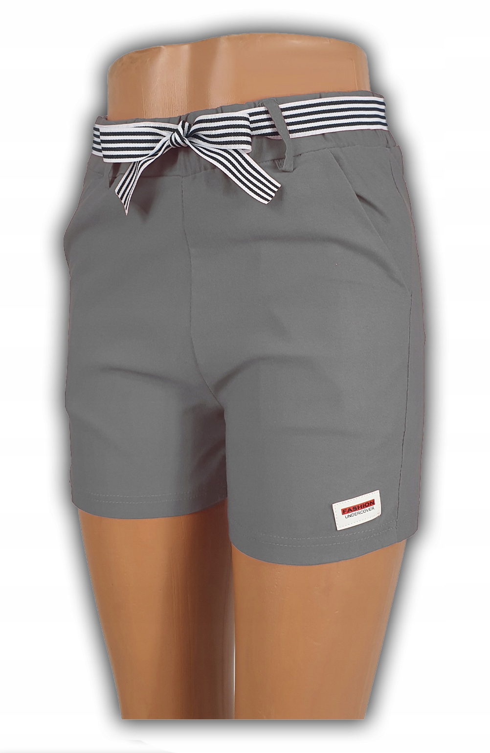 KRÓTKIE SPODENKI DRESOWE SZORTY SZARE BAWEŁNIANE MODNE NA LATO L/XL EAN (GTIN) 5906639370956