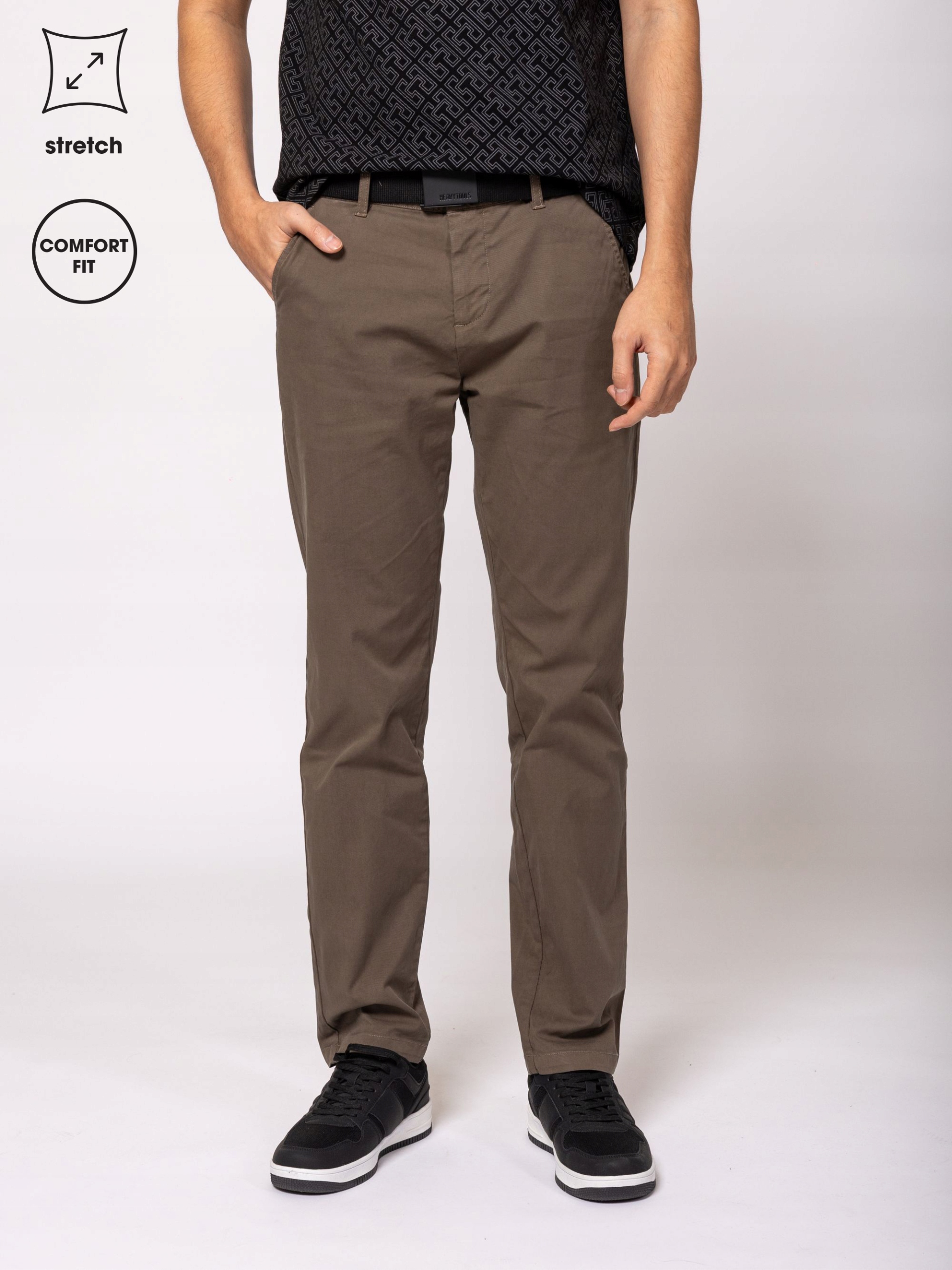 Heavy Tools Pánské Kalhoty S Rovnými Nohavicemi Bavlněné Figure Olivové 36