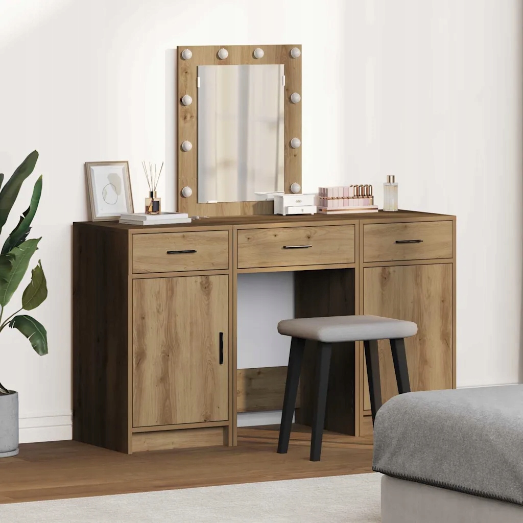 vidaXL Kosmetický stůl Hnědá 50 x 41 x 135 cm kompozitní dřevo