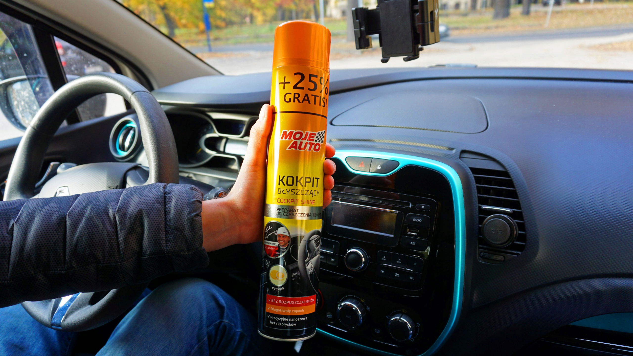 MOJE AUTO KOKPIT preparat nabłyszczający CYTRYNA PLAK cytrynowy 750ml Stan opakowania oryginalne