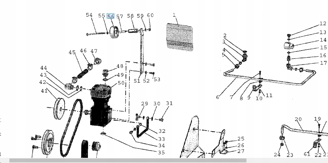 Rolka napinacza m125gx
