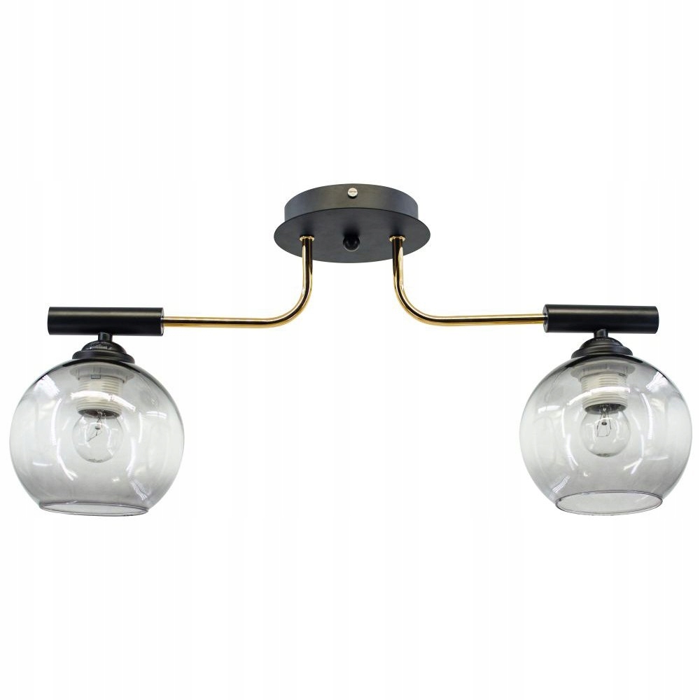 Stropná lampa Bold 2207/2 čierna Elem