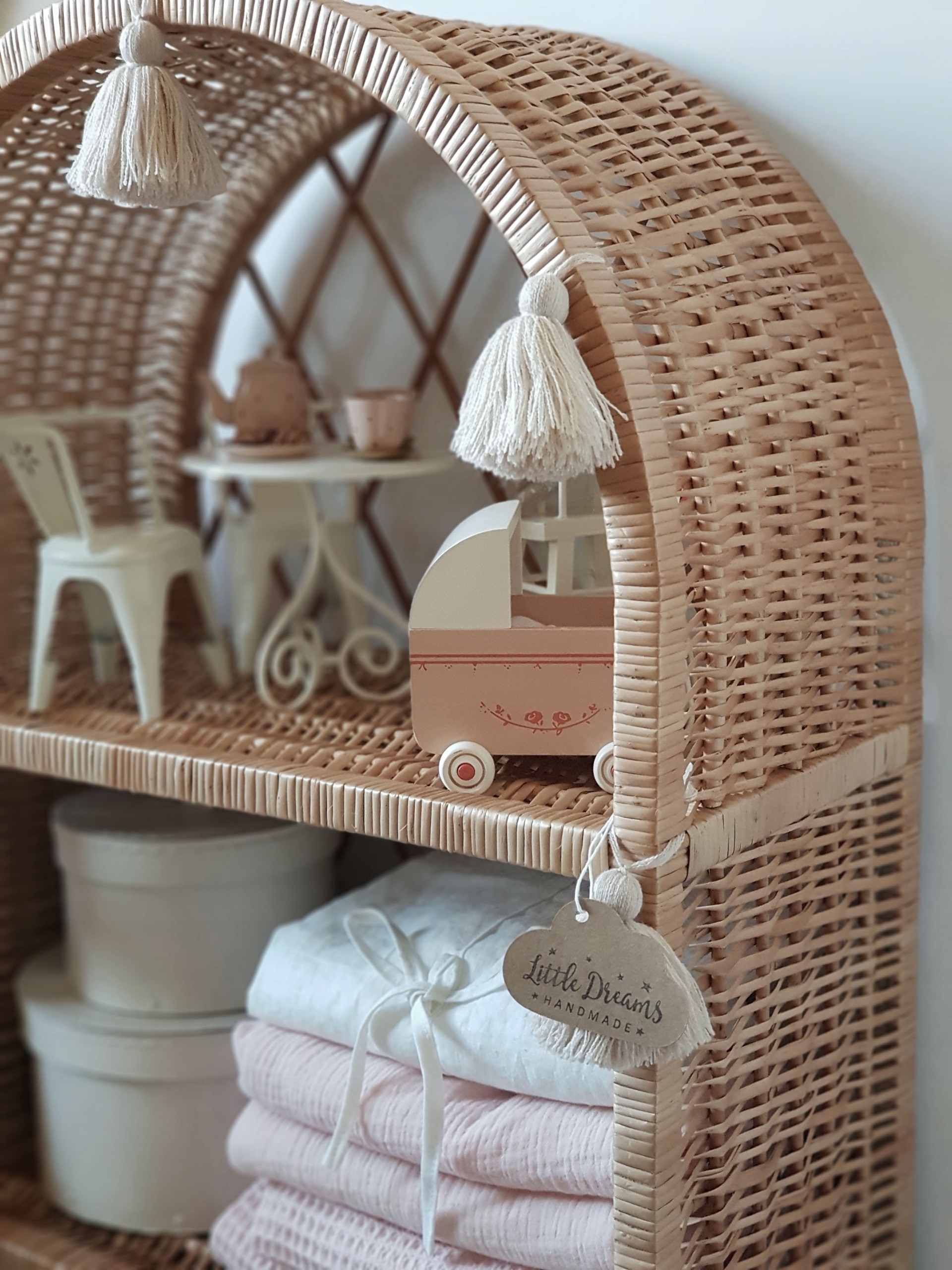 ETAŻERKA WIKLINOWA REGAŁ SZAFKA NATURALNA Kod producenta ETAŻERKA WIKLINOWA