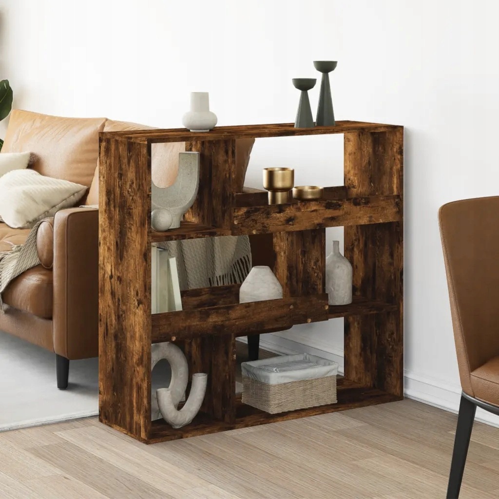 vidaXL Dělící stěna kouřový dub 100 x 33 x 94,5 cm kompozitní dřevo