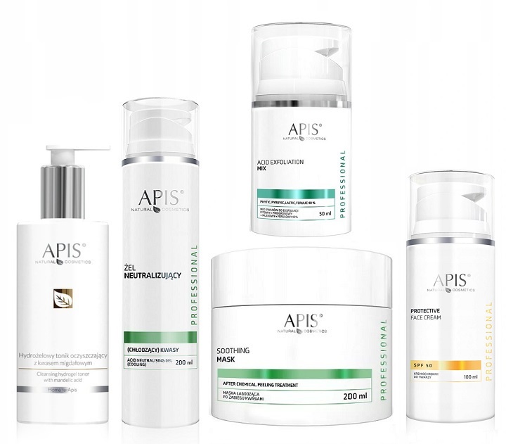 Apis Sada Kyselinový MIX Kyselin 40% Fytový Tonikum Neutralizátor Maska Spf 50