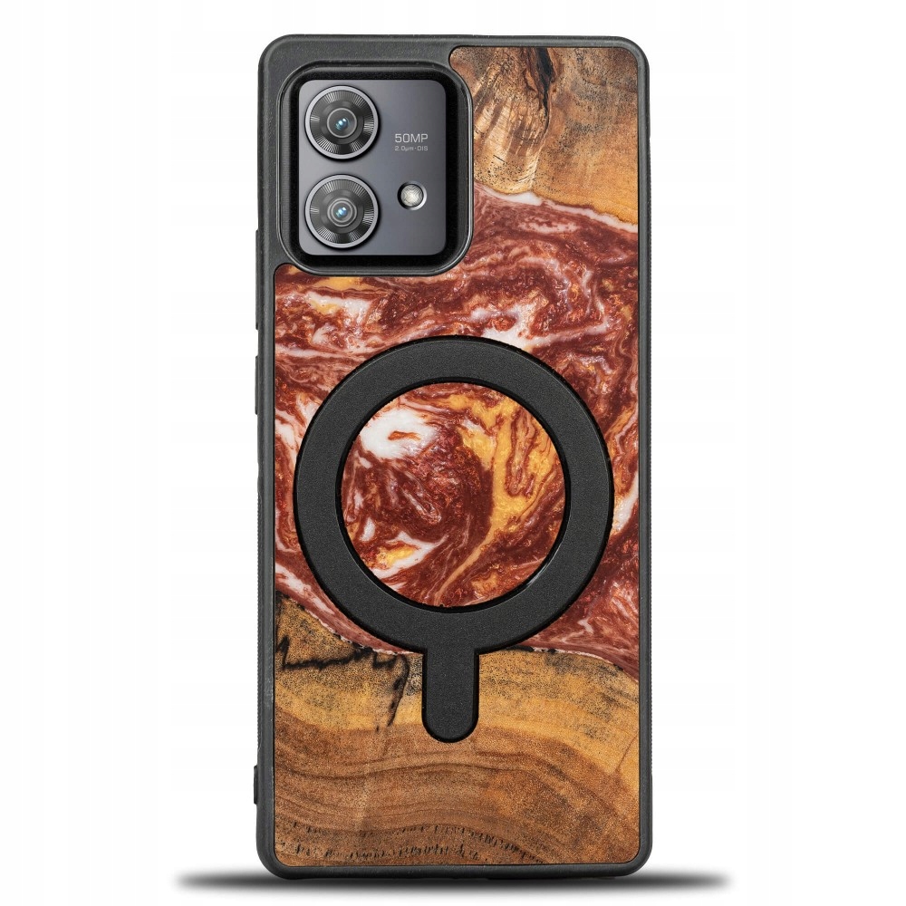 Pouzdro Bewood Unikátní pro Motorola Edge 40 Neo Planety Mars s MagSafe