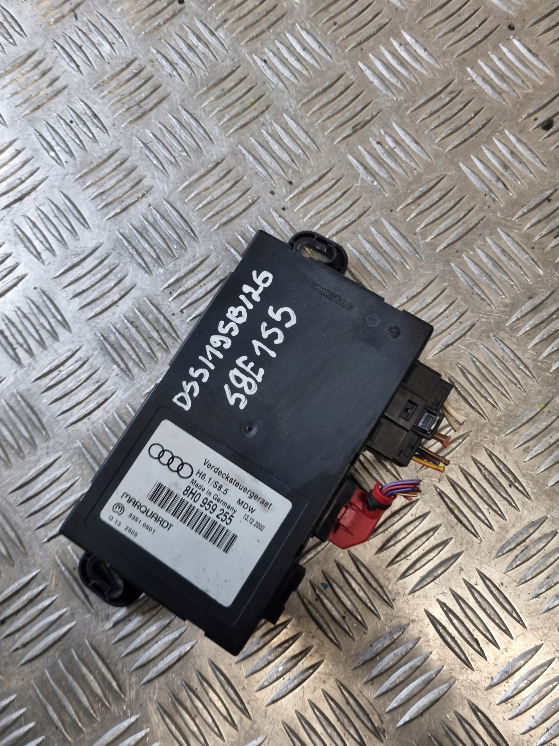 řídící jednotka modul střechy AUDI A4 B6 CABRIO