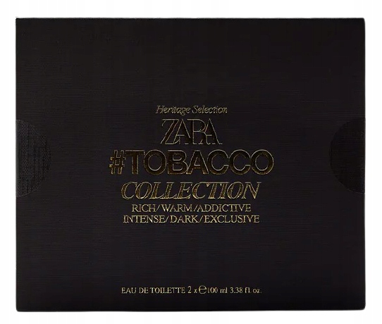 Zara zestaw Tobacco Intense Dark Exclusive+Rich Warm Addictive 2x100ml