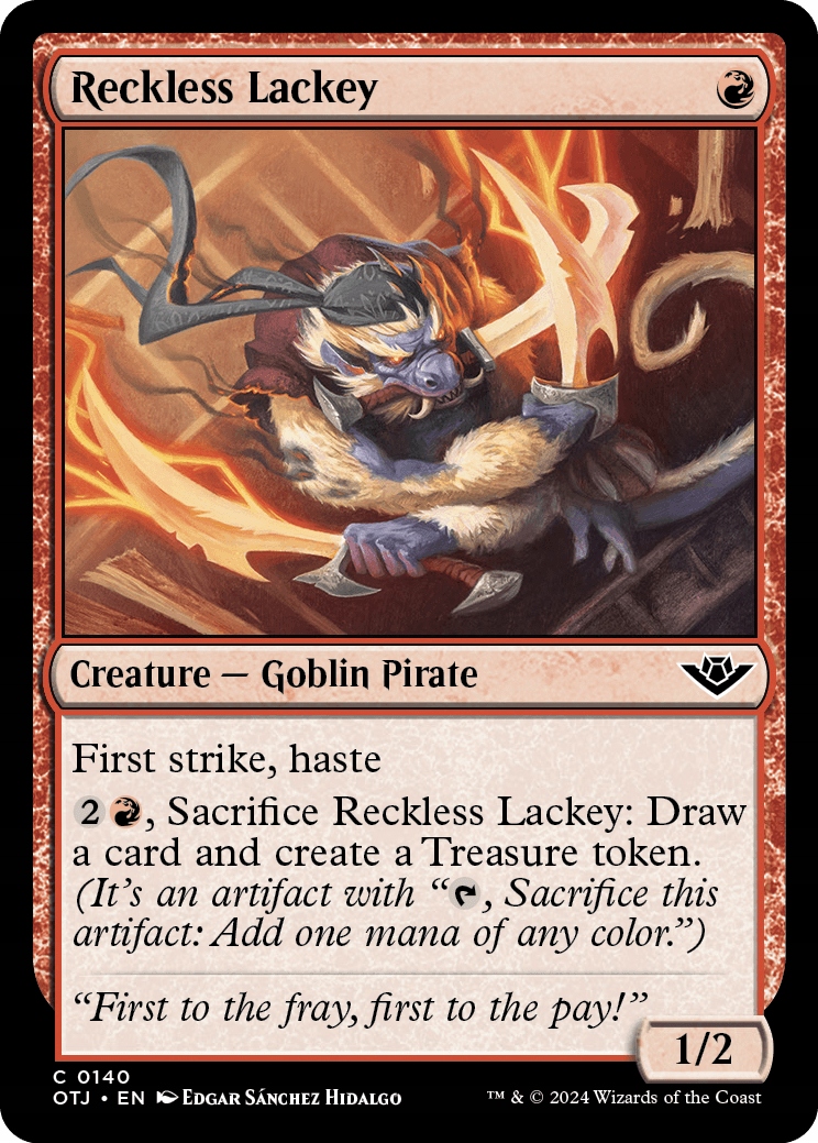 MTG Reckless Lackey FOIL