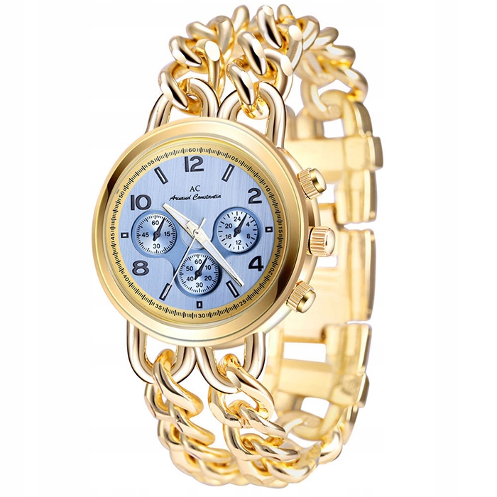 Klasyczny Zegarek damski złoty srebrny Marka Giancomo Massano