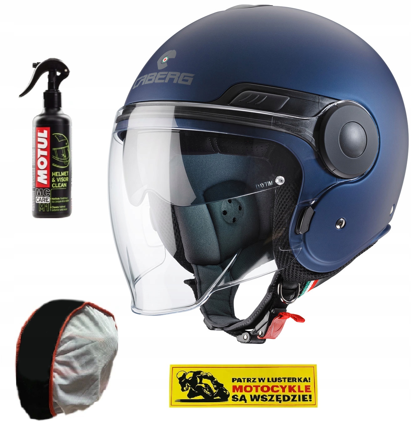 KASK CABERG OTWARTY JET Z BLENDĄ UPTOWN r. M