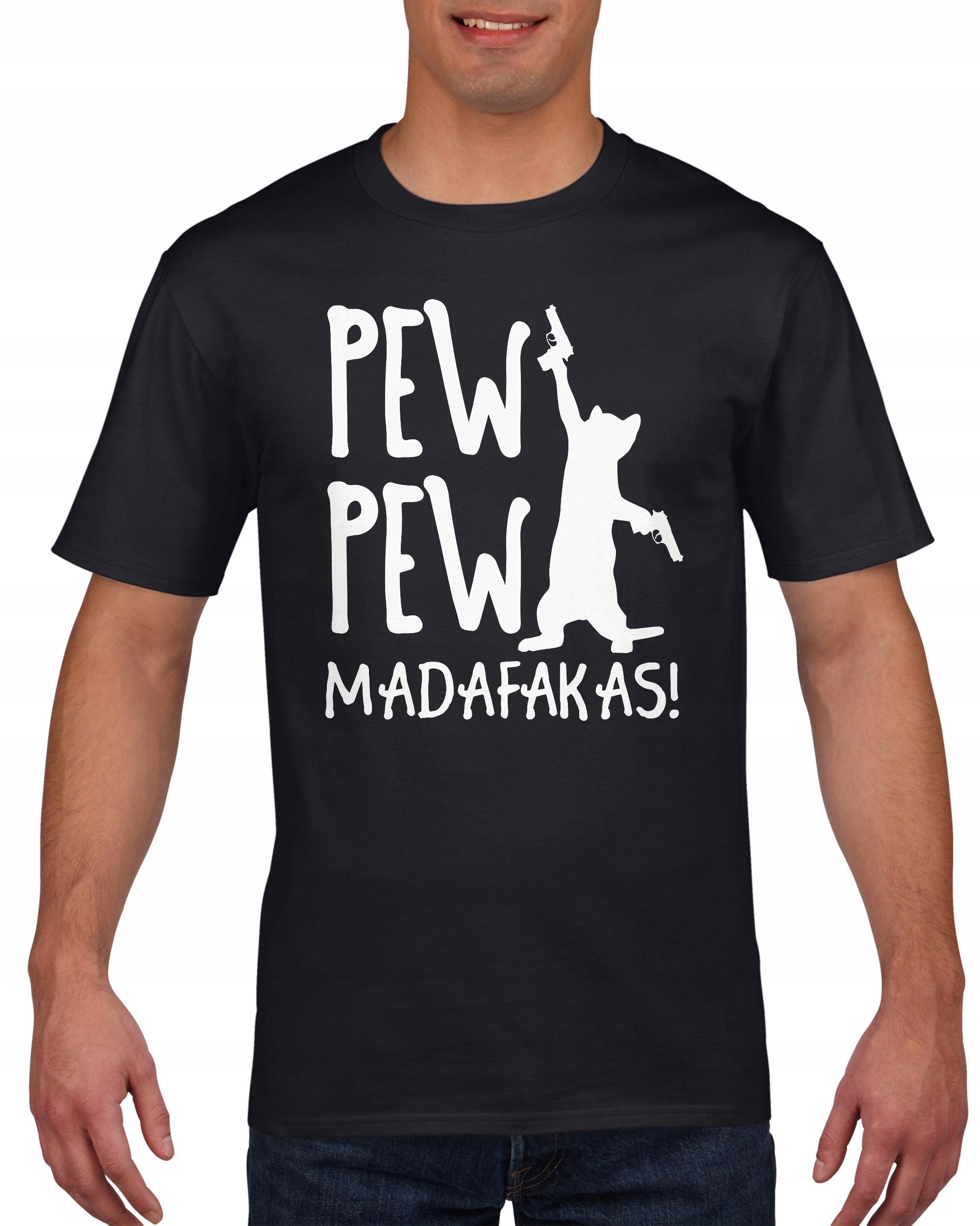 

Koszulka męska Pew Pew Madafakas Kot L