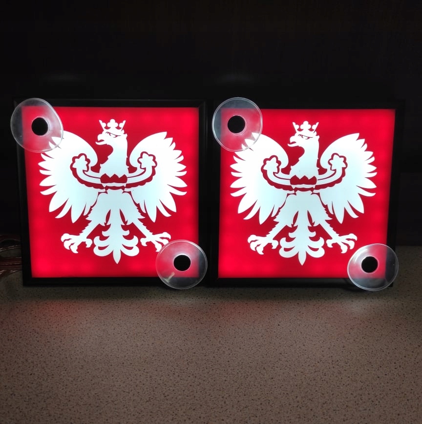 TABLICZKI PODSWIETLANE LED 15X15 24V ORZEL POLSKI