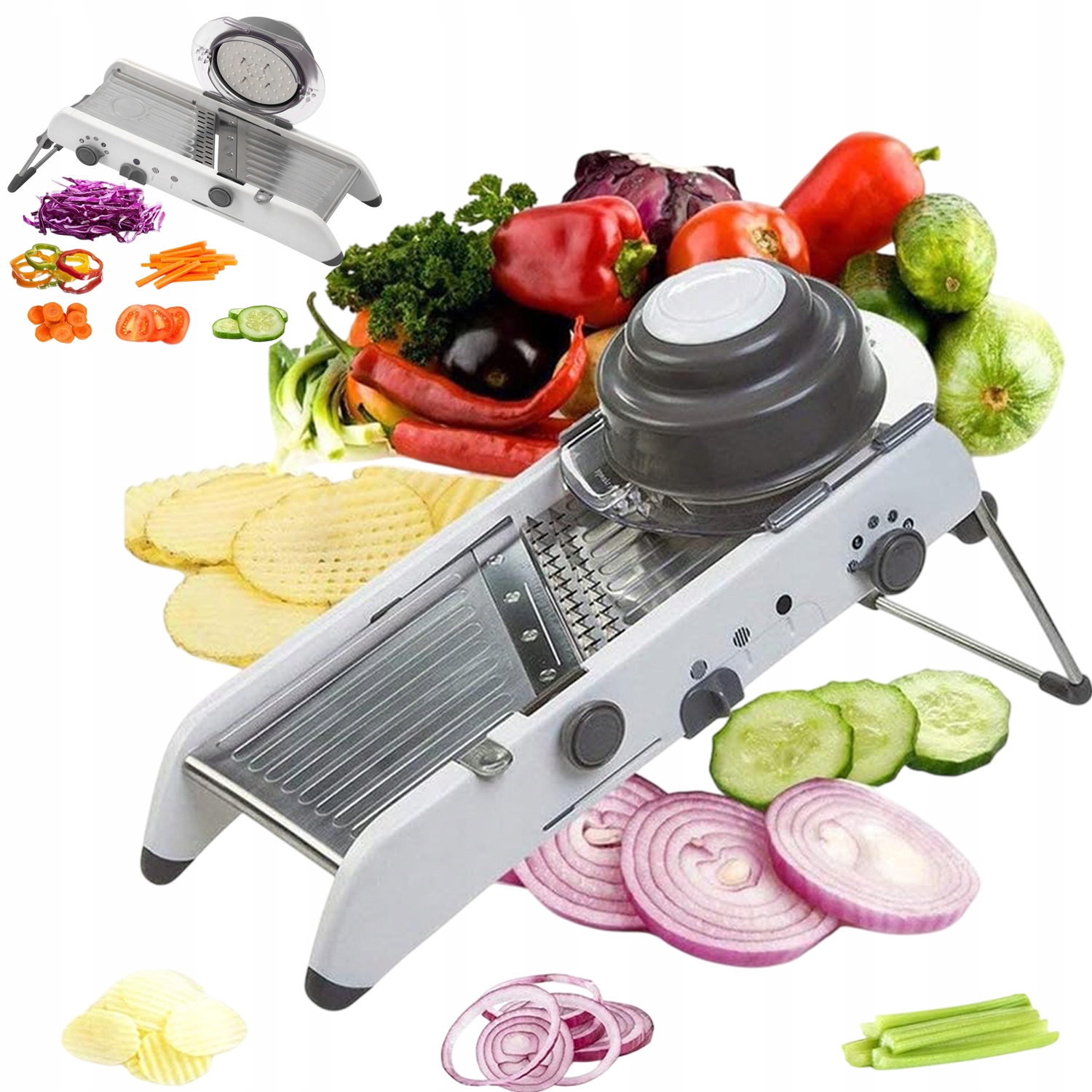 Multifunkční Kráječ Na Zeleniny A Ovoce S Regulací Čepele