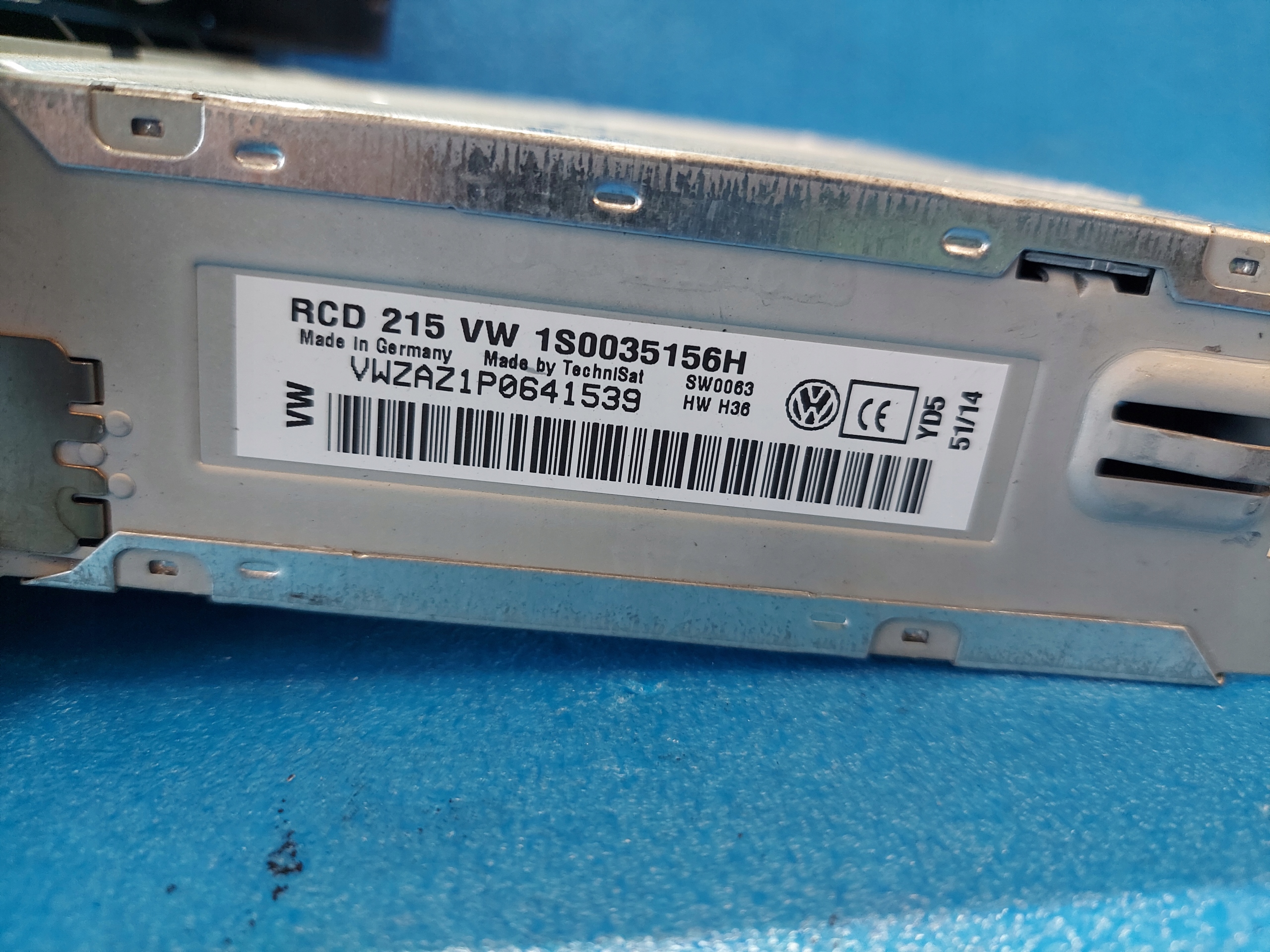 RADIO EKRAN VW UP 2015R 1S0035156H