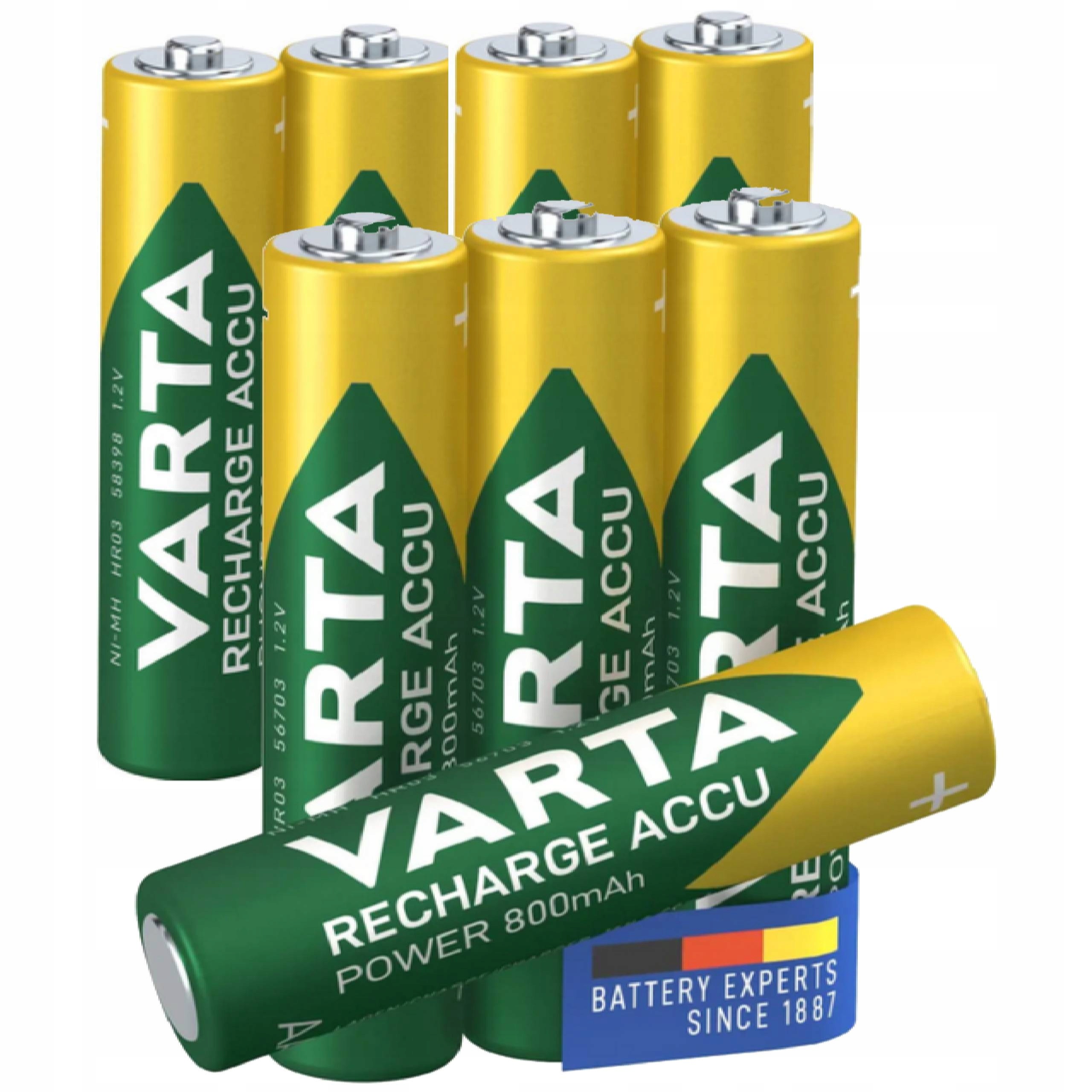 

Akumulatorki baterie Varta R3 Aaa 800mAh x 8 szt