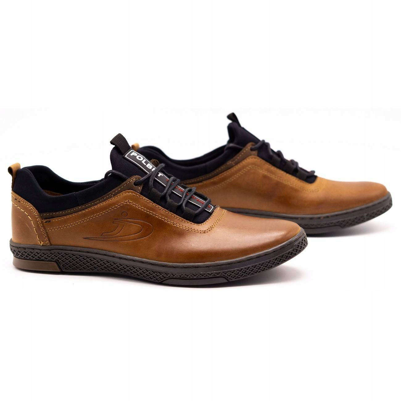 BUTY MĘSKIE SKÓRA CASUAL K24 CAMEL POLSKIE 40 Płeć mężczyzna